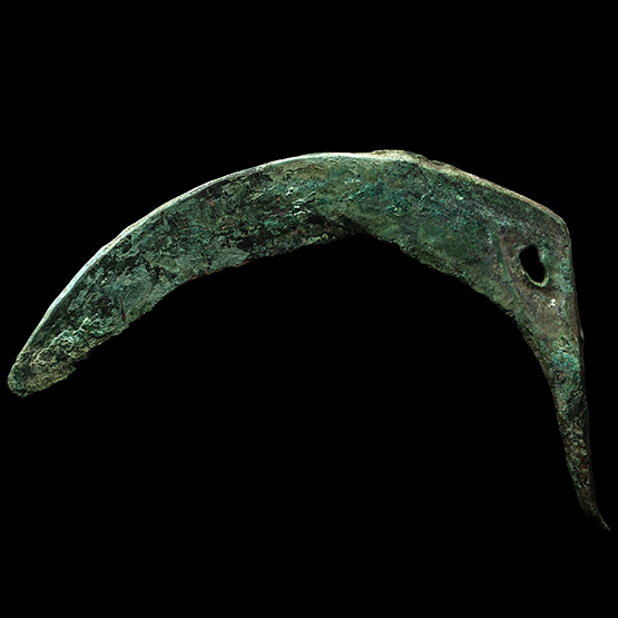 Large Bronze Age Tanged Sickle Blade