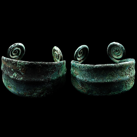 Large Bronze Age Bracelet Pair