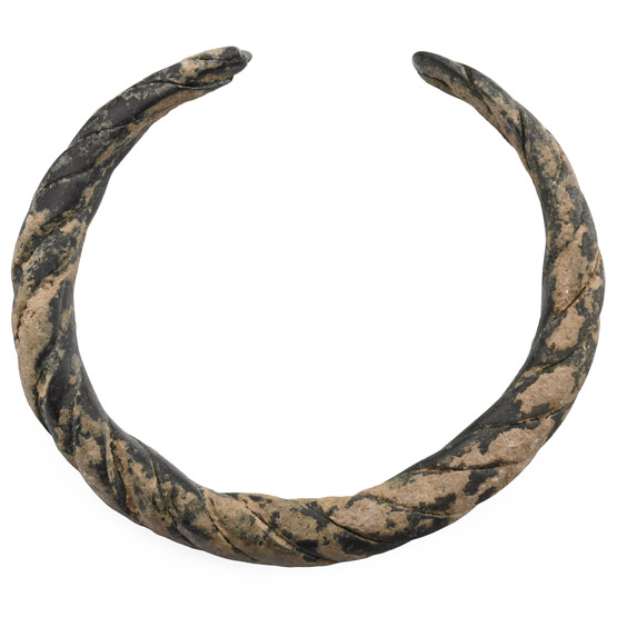Viking Age Bronze Twisted Bar Bracelet