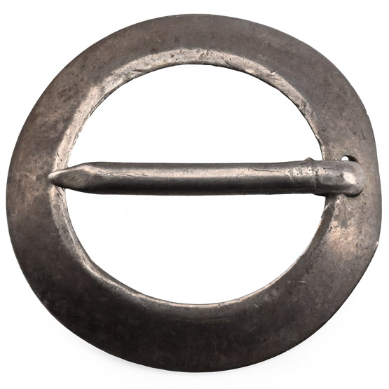 Medieval Silver Ring Brooch