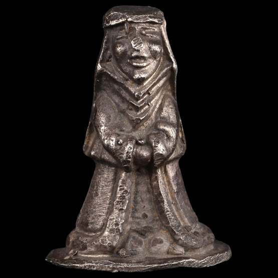Post Medieval Silver Figure in Medieval Dress