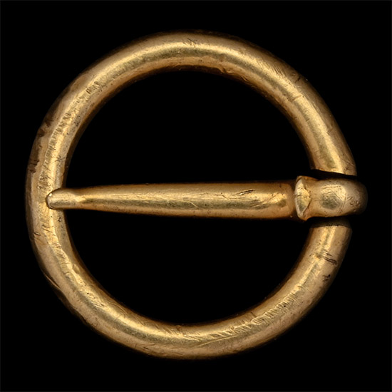 Published Medieval Gold Annular Brooch