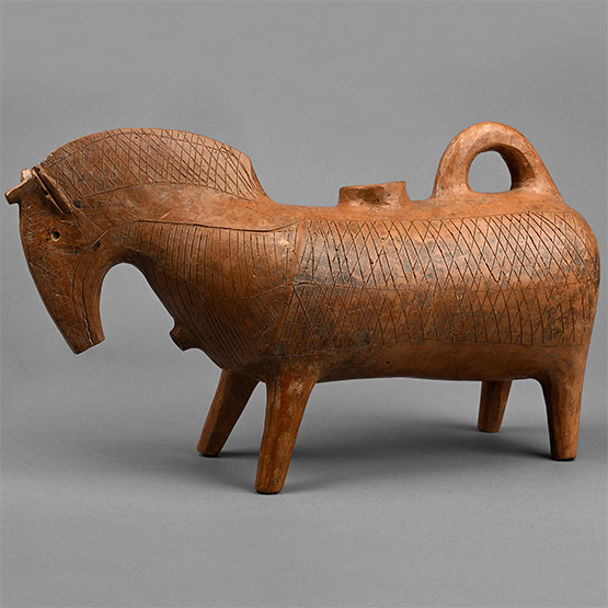 Amlash Terracotta Horse Rhyton