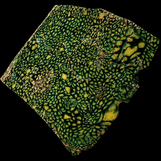 Large Roman Green Mosaic Glass Fragment