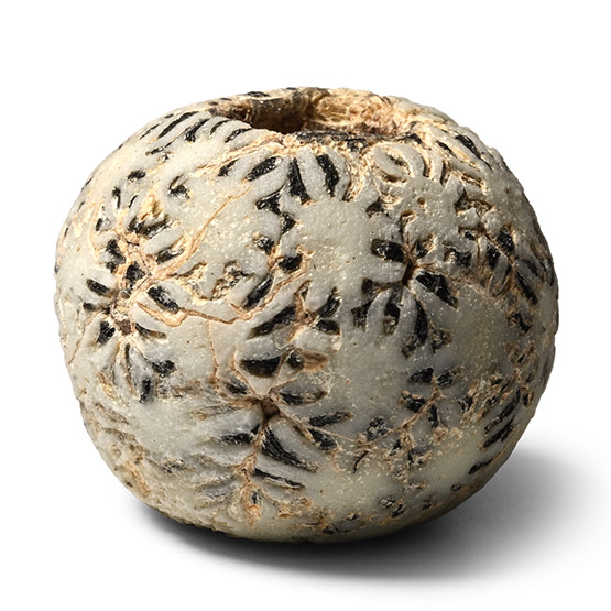 Roman Glass Bead with Millefiore Stars