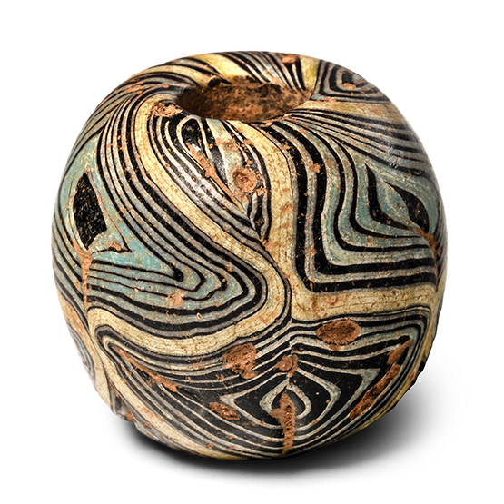Roman Folded Glass Bead