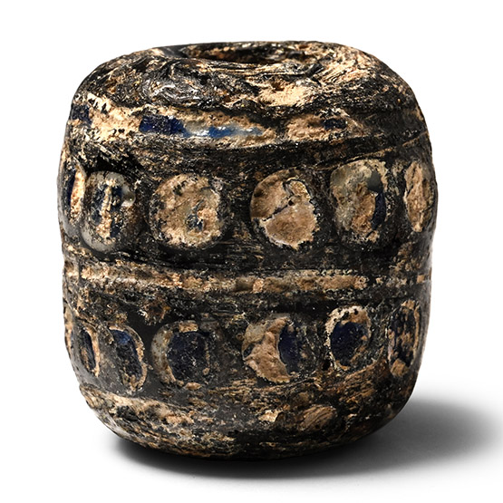 Roman Mosaic Glass Dots Bead