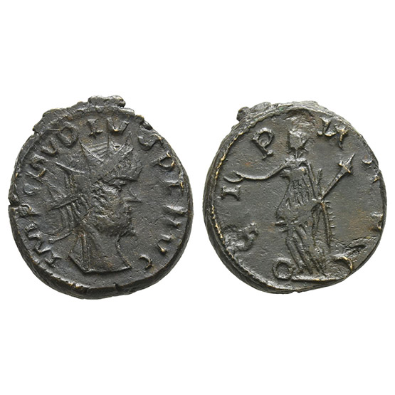 Claudius II Gothicus BI Antoninianus.