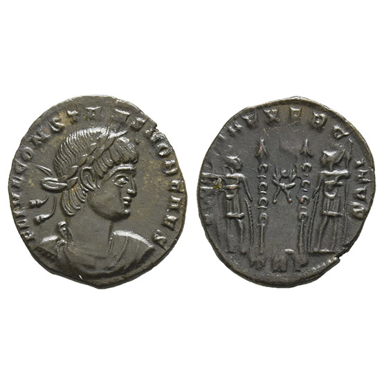 Constans, as Caesar AE 18mm.