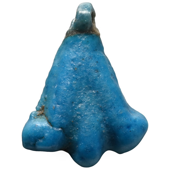 Egyptian Faience Lotus Flower Amulet