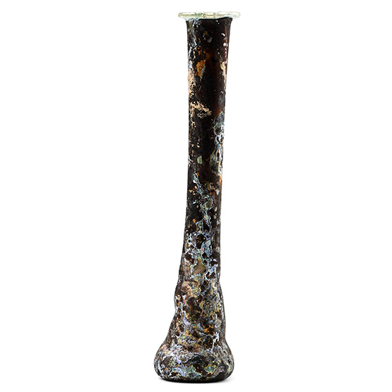 Roman Iridescent Glass Flask