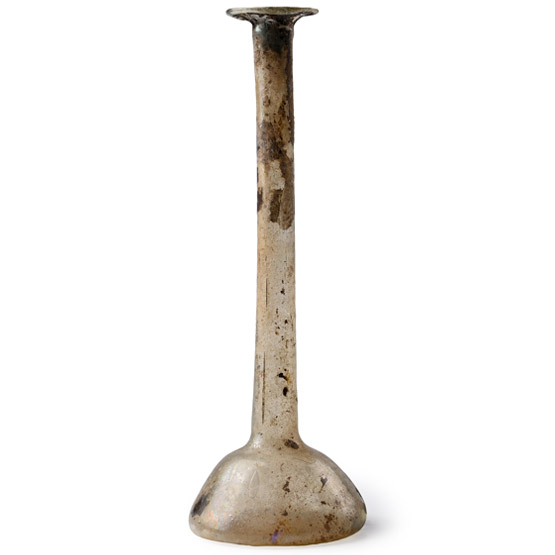 Roman Tall Glass Flask