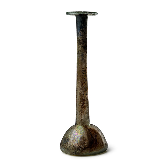 Roman Green Glass Flask
