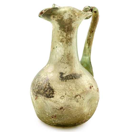 Roman Green Glass Juglet
