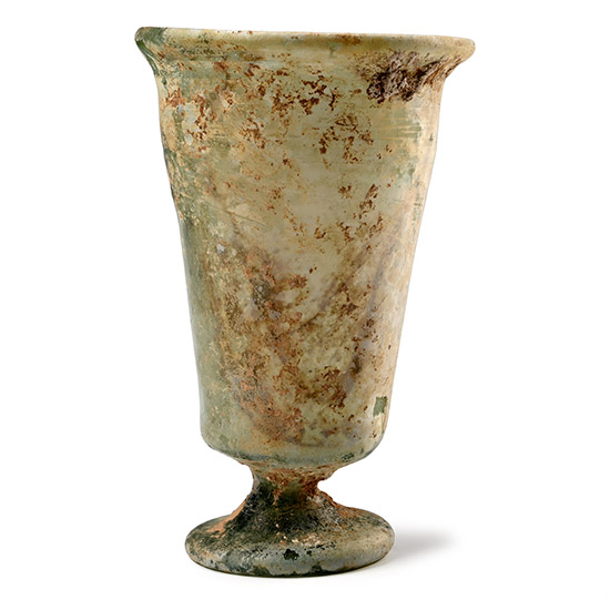 Roman Glass Footed Cup