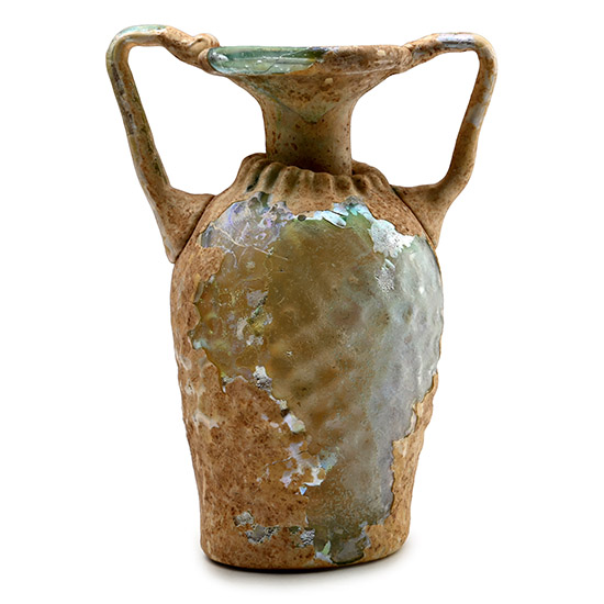 Roman Glass Two-Handled Jar