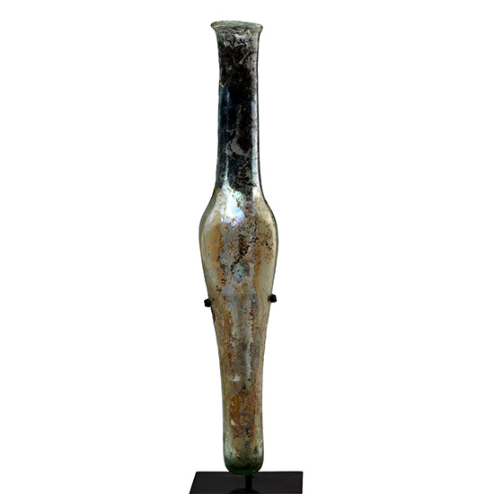 Roman Tall Glass Flask