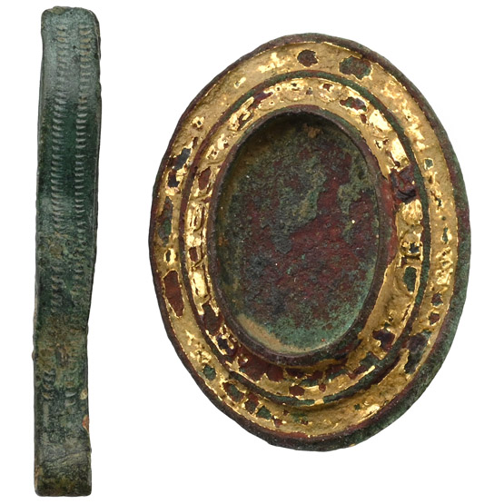 Roman Gilt Bronze Brooch and Medieval Tweezers