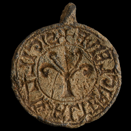 Medieval Lead Seal Matrix of Walter Gleive