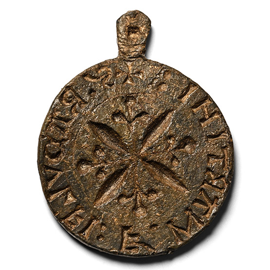 Medieval Lead Seal Matrix of Ralph Son of Martin