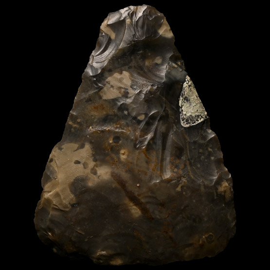 Stone Age Acheulean Triangular Knapped Flint Hand Axe