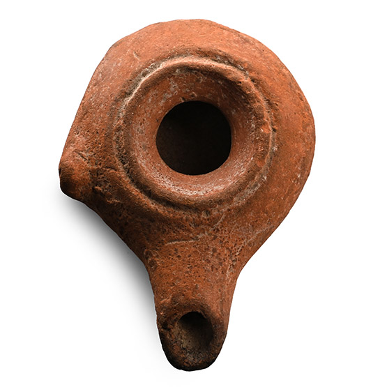 Greek Terracotta Oil Lamp