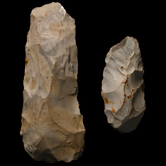 British Stone Age Flint Axehead Group