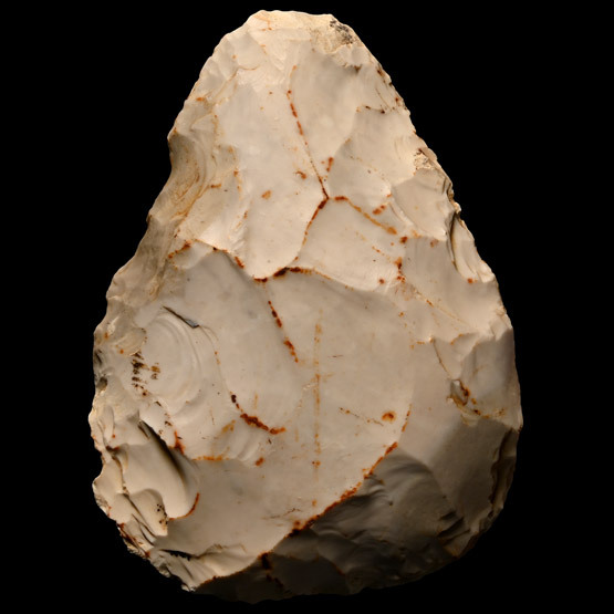 Stone Age Acheulean Triangular Knapped Flint Hand Axe
