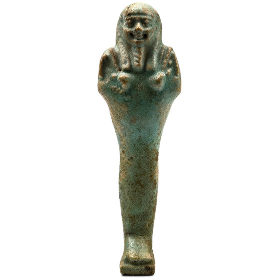 Egyptian Blue Glazed Faience Shabti