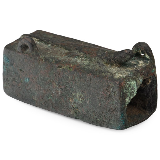 Roman Bronze Padlock Barrel with Lizard