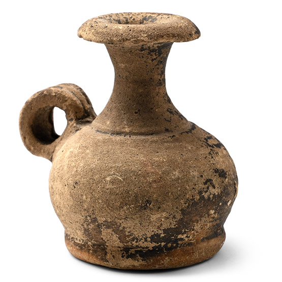 Greek Terracotta Handled Lekythos