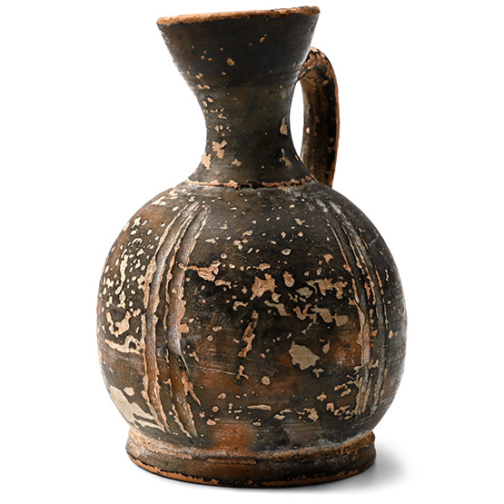 Greek Terracotta Handled Lekythos