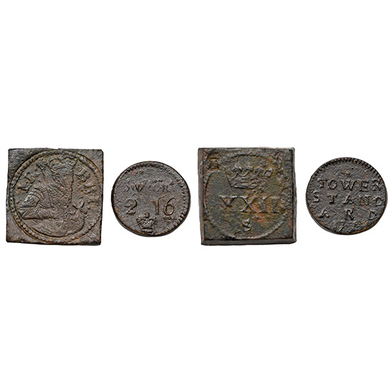 Group of Two [2] English Coin Weights.