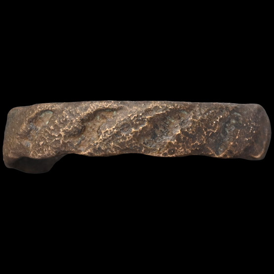 Medieval Bronze Ring with Ropework Design