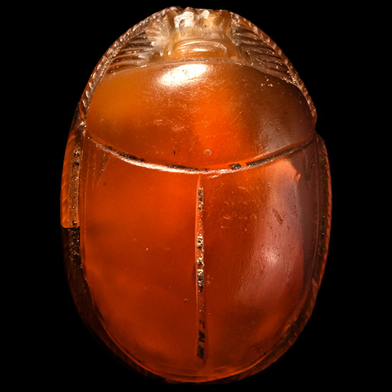 Large Egyptian Carnelian Scarab