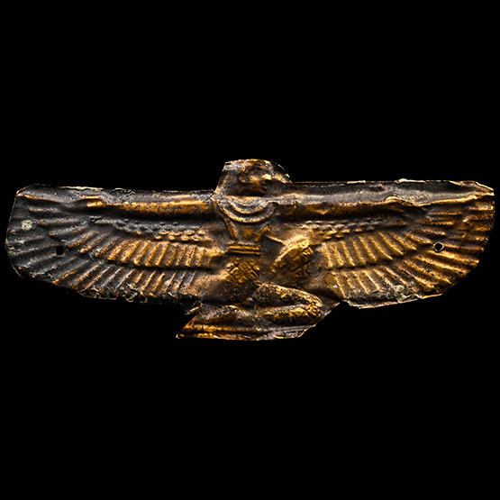 Egyptian Gold Plaque with Winged Goddess