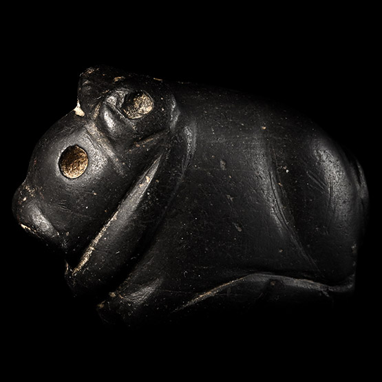 Jemdet Nasr Type Black Stone Seated Cow Seal