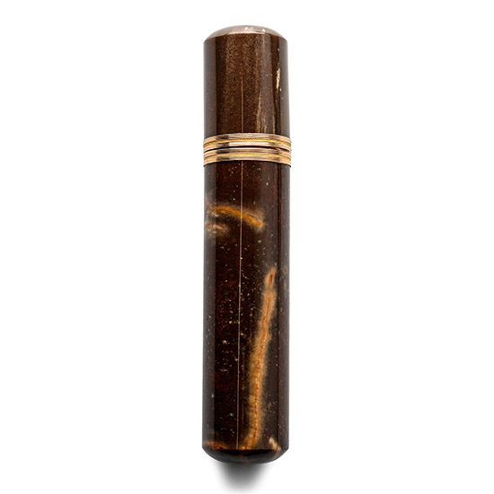 Georgian Agate Bodkin Case with High Carat Gold Mounts