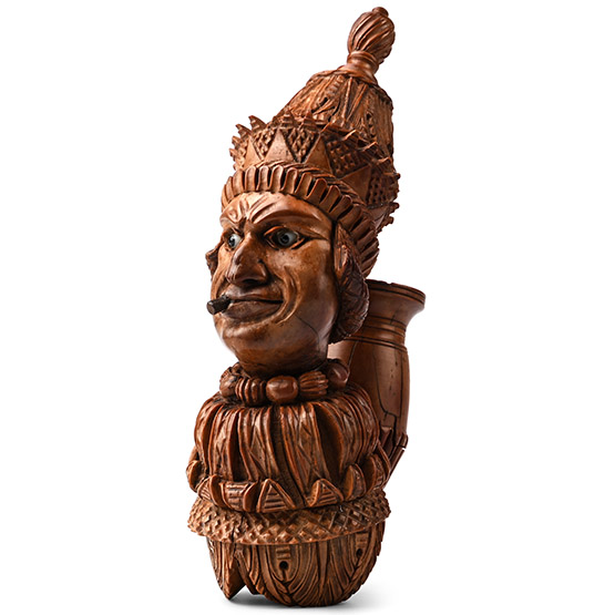 Post Medieval Figural Coquilla Pipe