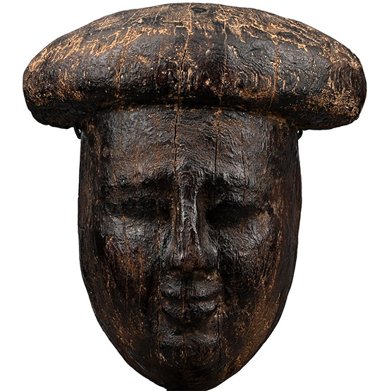 Egyptian Wooden Mummy Mask