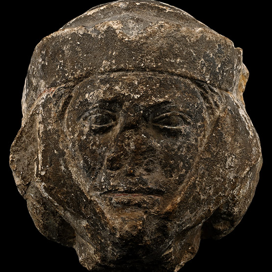 Medieval Stone Female Head