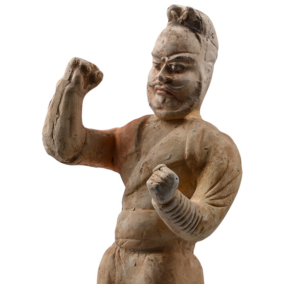 Chinese Tang Terracotta Sogdian or Semitic Groom