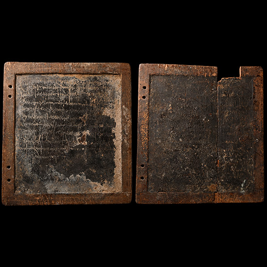 Roman Wooden Wax Tablets from a Codex