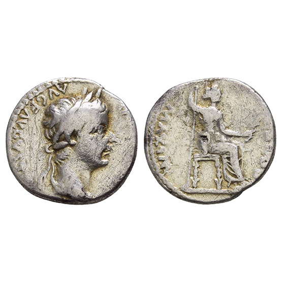 Tiberius AR Denarius.