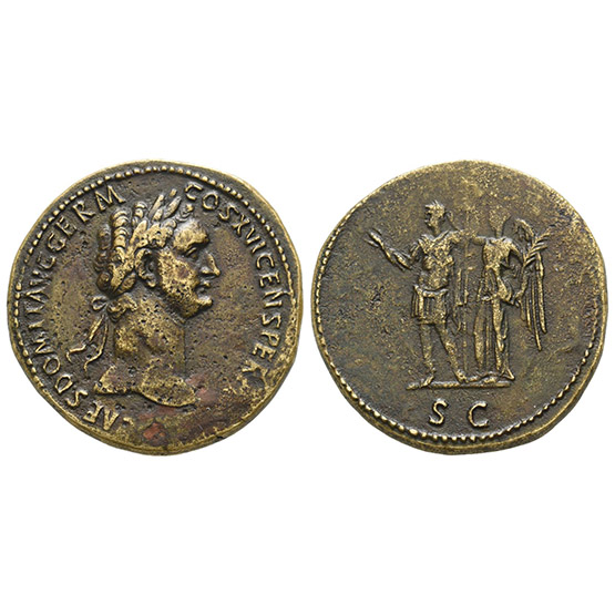 Domitian AE Sestertius.