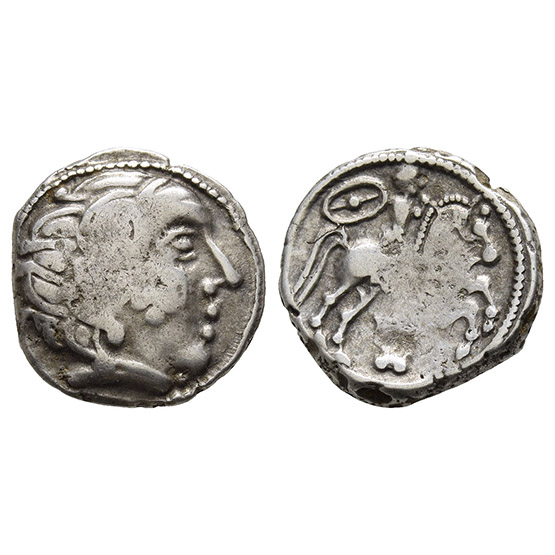 Celtic Central Gaul. Pictones-Bituriges AR Drachm.