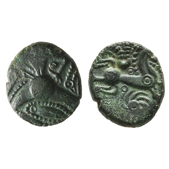 Celtic Northeast Gaul. Bellovaci AE Unit.
