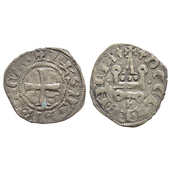 Crusaders, Principality of Achaea. Philippe de Savoy, BI Denier Tournois.
