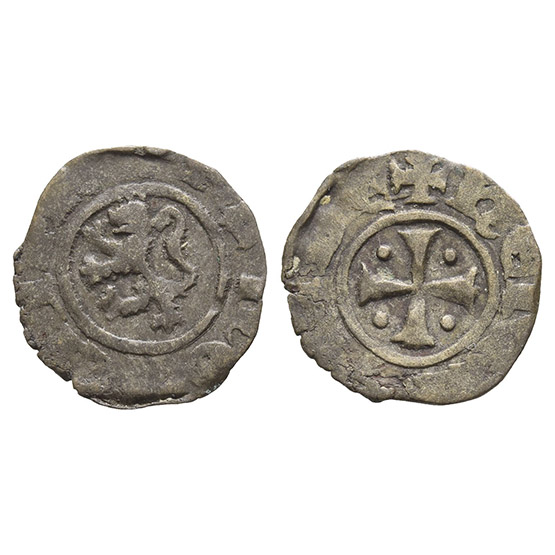 Crusaders. Lusignan Kingdom of Cyprus, Henry II BI Denier.