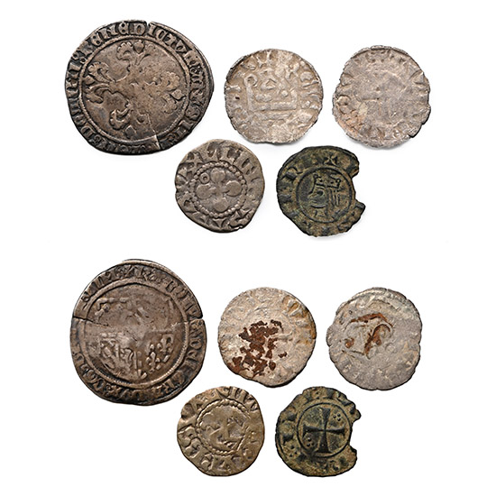 Group of Four [4] European Medieval Coins.